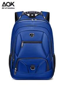 Unisex Backpack Water Resistant Waterproof Reinforced Steel Cable And Anti-Theft Padlock For School Travel Social Elegant Great Promotion Random Model Shipping - 藏蓝色 - 查看 6