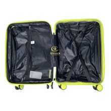 Suitcases, Quality Polypropylene, Double Zipper With Anti-Theft, 360° Wheels - Màu xanh hải quân - Xem 6