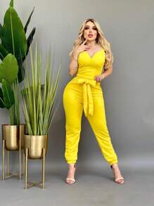 TOP BLOUSE Ruffle Sleeves With Trousers Adjustable Tape 2-Piece Set Adjustable One Size Party Casual Formal Skinny Long Adjustable Blouse