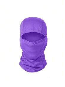 1 chiếc mũ trùm đầu Balaclava màu trơn hình hổ bay, che kín mặt, chống gió, chống nắng, thích hợp cho hoạt động ngoài trời, thể thao, trượt tuyết, mùa hè, bãi biển, kỳ nghỉ, dành cho nam giới. - Nhiều màu - Xem 13