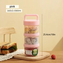 1pc Keep Fit Salad Meal Cup, Single/Double Layered Salad Container For Lunch, Portable Fruit And Vegetable Salad Cups Container With Fork & Salad Dressing Holder