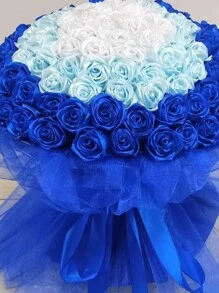 5 Pièces Ruban De Satin Ruban De Tissu Décoration De Gâteau De Mariage Diy Ruban De Craft Rose Emballage De Cadeau Ruban De Décoration De Fête Pour Mariage, Fête Des Mères, Saint-valentin, Bouquet, Emballage De Cadeau