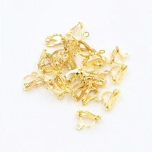 50 st 12x5 mm öronklämma DIY handgjorda örhängen fynd DIY smycketillbehör - örhängen krokar - Visa 6