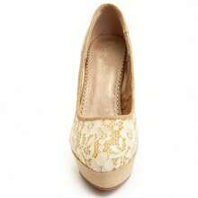 Montevita UNNE69 COMFORTABLE HEEL SHOE - Gold - View 2