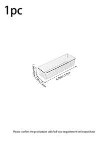 7pcs/11pcs/18pcs Set, Transparent Storage Organizer Box, 4 Different Size Trays, Multi-Purpose, For Storing Cosmetics, Small Tools, Tableware, Ideal For Vanity Table, Kitchen, Office Drawers Back To School - Clear - View 20