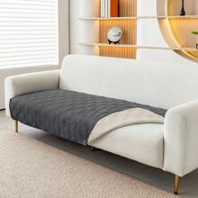 1pc Solid Color Waterproof Slipcover, Anti-Slip Pet Sofa Protector, Furniture Cover For Bedroom, Office, Living Room, Home Decor (Sold Individually, Armrests And Backrests Need To Be Purchased Separately)