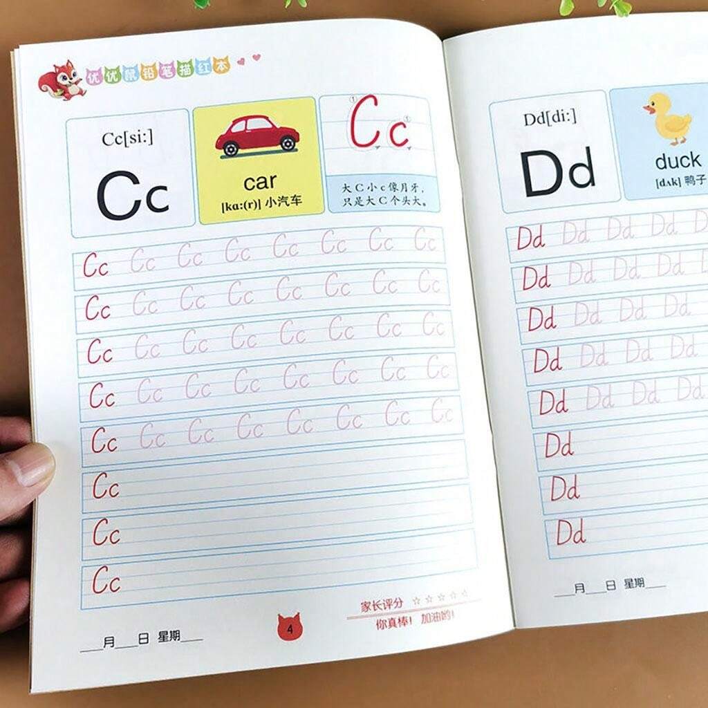 Combinación de cuaderno inglés Redbook de 32 páginas + portaápices