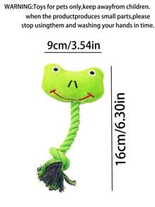 A Cartoon Animal Model Pet Voice Toys, Dog Toys, Interactive Toys, Rope Combination To Make It Look More Bite-Resistant, Suitable For Teddy Bears, Corgis Small Dogs Chew,