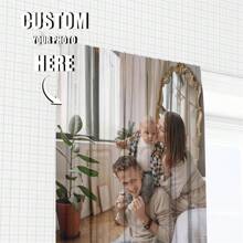 1 Stück personalisierter Vorhang, individualisierter Vorhang, individuelle Fotogardine, Geburtstagsgeschenk, personalisiertes Wohndekoration Geschenk