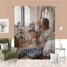 1 Stück personalisierter Vorhang, individualisierter Vorhang, individuelle Fotogardine, Geburtstagsgeschenk, personalisiertes Wohndekoration Geschenk