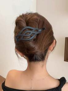 1 pieza Accesorio de horquilla de pelo con cierre de giro simple adecuado para peinado de moño para mujer - Multicolor - Ver 3