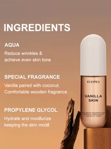 1 件 50 毫升女士香水身体喷雾，椰子和香草香味，不含酒精，旅行装，送给女朋友的理想礼物