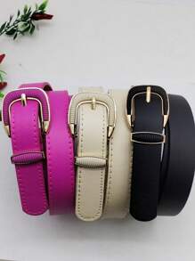 Women Belts - 玫紅色 - 查看 5