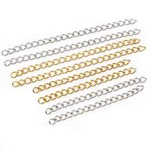 20条4x3毫米 50/70毫米长不锈钢项链延长链尾链手链延长链，适用于DIY珠宝制作 - tail chains - 查看 2