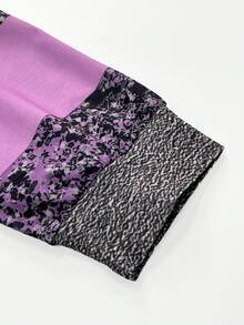 Women's Spring/Autumn Fashionable Elegant Casual/Commuter Long Thin Hoodie Dress - Purple - View 5