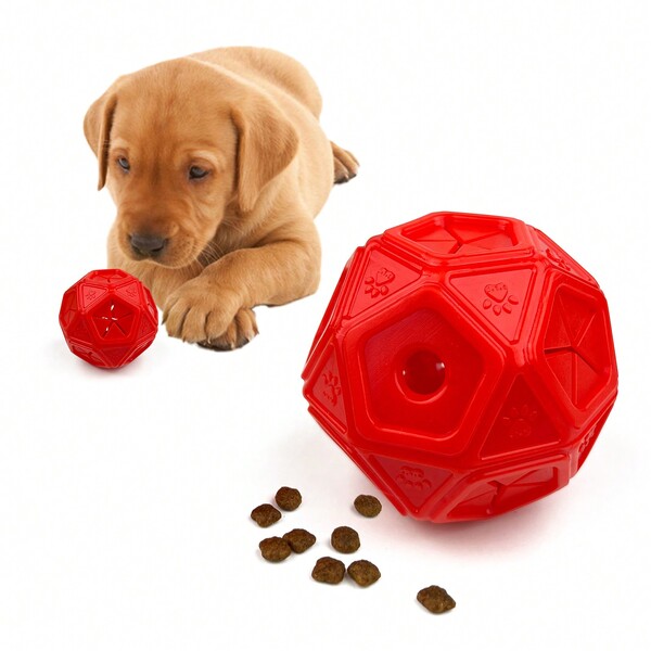 Cat/Dog Lover Gift And Dog/Cat Mom Love Pet Sniff Food Leaking Ball, Slow Feeder, Chew Resistant Teething Toy, Interactive Puzzle Treat Ball For Puppy Training