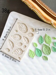 迷你硅胶模具枫叶银杏叶造型翻糖蛋糕装饰工具，自然系列叶子翻糖模具