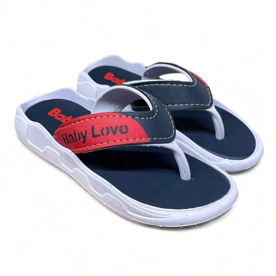 Children's Slippers For Boys, Anatomical And Orthopedic, Male - Đỏ và trắng - Xem 1