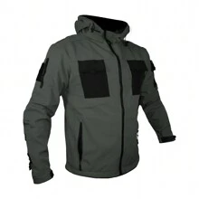 CHAMARRA TACTICA MILITAR DE NEOPRENO KAMPAK KW137 CASUAL REPELENTE - Gris Oscuro - Ver 1