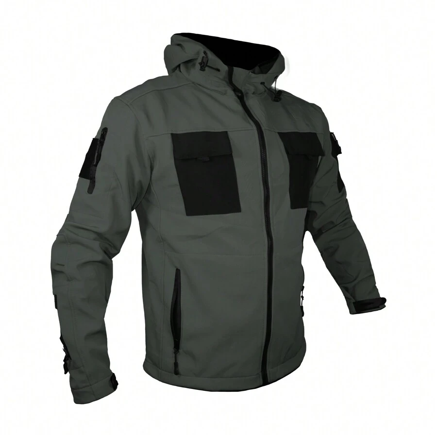CHAMARRA TACTICA MILITAR DE NEOPRENO KAMPAK KW137 CASUAL REPELENTE - Gris Oscuro - Ver 1