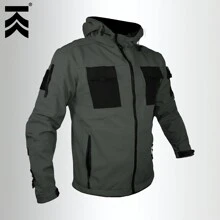 CHAMARRA TACTICA MILITAR DE NEOPRENO KAMPAK KW137 CASUAL REPELENTE - Gris Oscuro - Ver 2