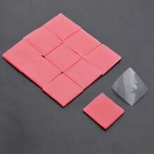 10 件 DIY 绘画胶粘土，2.5*2.5CM 钻石画胶水，适用于手工钻石画，胶粘土钻石画配件和工具钻石艺术蜡 - 紅色 - 查看 3