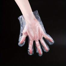 Durable Transparent PE Gloves - Individually Wrapped For Food Handling - Ultra-Thick, Moisture-Resistant, Comfortable And Hygienic