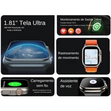 New Series 8 Watch Ultra 2 Wireless Sports Smart Watch Waterproof T800 - Orange - View 4