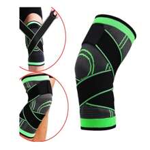 Rodillera ajustable de compresión para alivio del dolor, protección deportiva 9643SPP-Local-Pro-BR, bolsa, organizador, almacenamiento - Negro - Ver 1