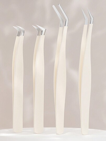 1 set de pensete pentru machiaj gene false, clemă profesională de precizie pentru extensie de gene false, pensete cu vârf nano, aplicator de gene, set de instrumente de utilizare a salonului de frumusețe pentru începători și tehnicieni profesioniști pentru gene