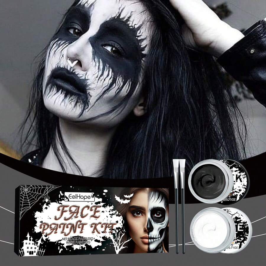 1set Halloween Body Painting Oil Painting Party Face Painting Makeup