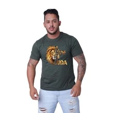 Camiseta Masculina Leão De Juda Selva Ótima Referencia Casual