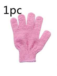 4/2/1pc Random Color Revitalizing Exfoliating Bath Gloves - Double Texture Gloves For Deep Cleansing & Polishing - Ideal For Spas, Massages & Body Scrubs - Soft & Durable Bathing Accessories