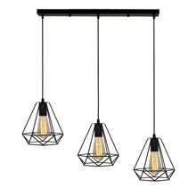 1 đèn trần công nghiệp cổ điển phong cách Bắc Âu đơn/3 đầu cho phòng ăn, quầy bar, phòng ngủ - Đèn chùm sắt - Xem 17