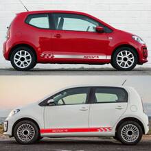 Car Side Door Sticker Vinyl Decal Sport Racing Stripes Graphics Accessories For  Up Hatchback  VW Cross Up Mii