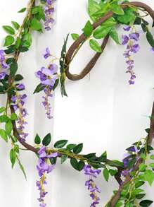 1/3/5 pièces Plante verte artificielle vigne guirlande, décoration de mariage fond, matériel de décoration maison salon chambre à coucher, fournitures pour restaurant anniversaire fête événement