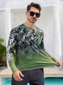 RODEEL 男友风格男士迷彩衬衫速干吸湿排汗长袖防晒衣适合钓鱼户外活动 - 綠色 - 查看 7