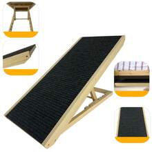 YUENFONG Rampe pour Chien Escalier pour Chien Voiture Pliable de 100 cm de Long pour Chats Grands et Petits Chiens, réglable en Hauteur, antidérapant jusqu'à 100 kg, Plate-Forme d'atterrissage parfaitement connectée