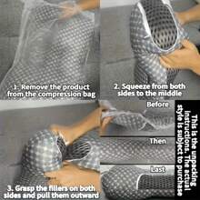 1 Stück 42CM*70CM Kissen, das Nacken und Wirbelsäule unterstützt für erholsamen Schlaf, Schlafmassage-Kissenkern, feuchtigkeitsabsorbierend atmungsaktiv, geeignet für Wohnzimmer, Schlafzimmer, Heimdekoration