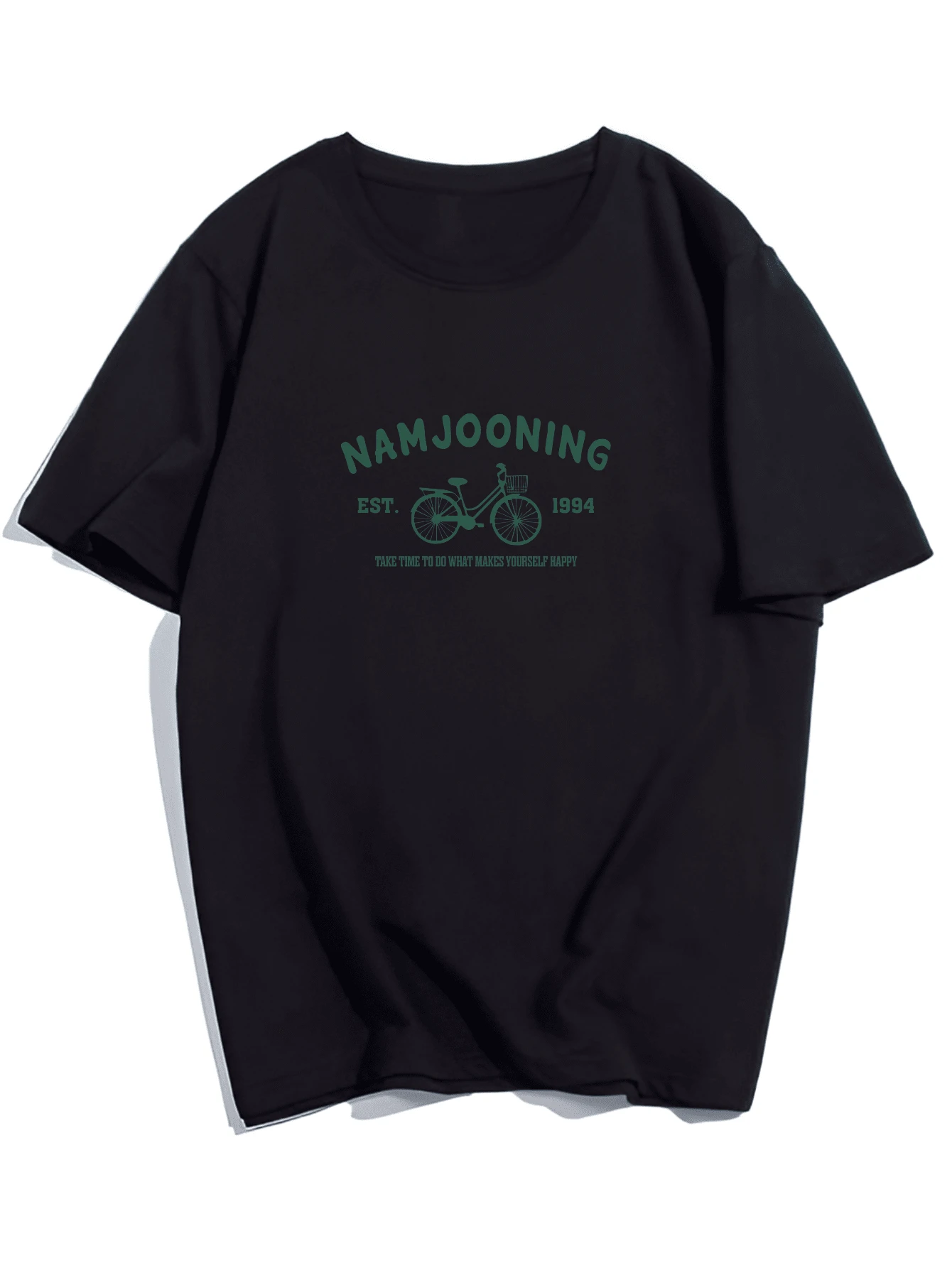Namjooning Bicycle 1994 Printed T-Shirt Unisex Cotton Men's Shirt - màu đen - Xem 1
