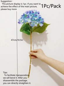 MEHELANY 1Pc Violet Blue Artificial Hydrangea Real-Looking Silk Hydrangea Flower Arrangements High Quality Fake Floral Brunch For DIY Wedding Bouquet Party Home Living Room Kitchen Garden Hotel Office,DIY Halloween Christmas Thanksgiving Supply, Fall Home Garden Party Decor,DIY Arch Wreath Decorations, For Girls Gift