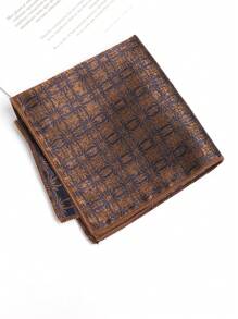 1pc Polyester Striped Pocket Square/Handkerchief, Seasonal