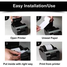 热敏收据纸卷，57x40mm（2 1/4''x32ft）PAPRMA POS 纸收银机纸卷，适用于方形终端信用卡机 Verifone VX510 VX570 FD50 T4220 的热敏纸，学校用品，返校