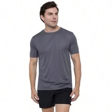 Kit 3 Men's Dry Fit Premium Anti-Sweat Sports T-Shirts - 灰色 - 查看 5