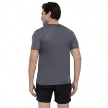 Kit 3 Men's Dry Fit Premium Anti-Sweat Sports T-Shirts - 灰色 - 查看 7