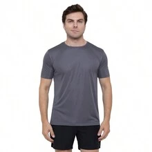 Kit 3 Men's Dry Fit Premium Anti-Sweat Sports T-Shirts - 灰色 - 查看 4