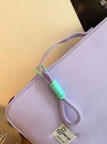 1 件笔记本电脑包 11 英寸/14 英寸/15 英寸电脑包纯色拼色字母休闲保护套小包文件包笔记本电脑内胆包电脑手提包包 11 14 15 英寸便携式桌包适用于 Mac Book ASUS 适合学生、女士、女孩和大学生适用于平板电脑手提包保护套 9-15 英寸兼容 Ipad Air 4 5 Pro 11 Mini 5 6 IPad 保护套适用于防震袋包返回学校 - 紫色 - 查看 12