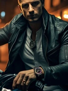 1pc Luxury Business Men's Watch, Chronograph, Rainbow Case Men's Stainless Steel Strap Calendar Night Light Quartz Watch, Men's Casual Watch, Waterproof Clock Women's Watch+Free Chain Link Remover