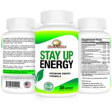 Stay Up Energy Supplement | Fast-Acting Energy Boost For Sustained Energy, Alertness And Focus | With Caffeine, Vitamin B-12, Rhodiola Rosea Root, Panax Ginseng, Maca Root, Taurine, And More | Rise-N-Shine - 其他 - 查看 2