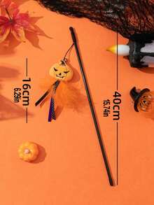 1 búp bê mèo Halloween Teaser, loạt chuông lông vũ hoạt hình, búp bê mèo Halloween mới - Nhiều màu - Xem 2